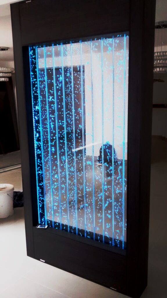 pared de burbujas barrio la hacienda