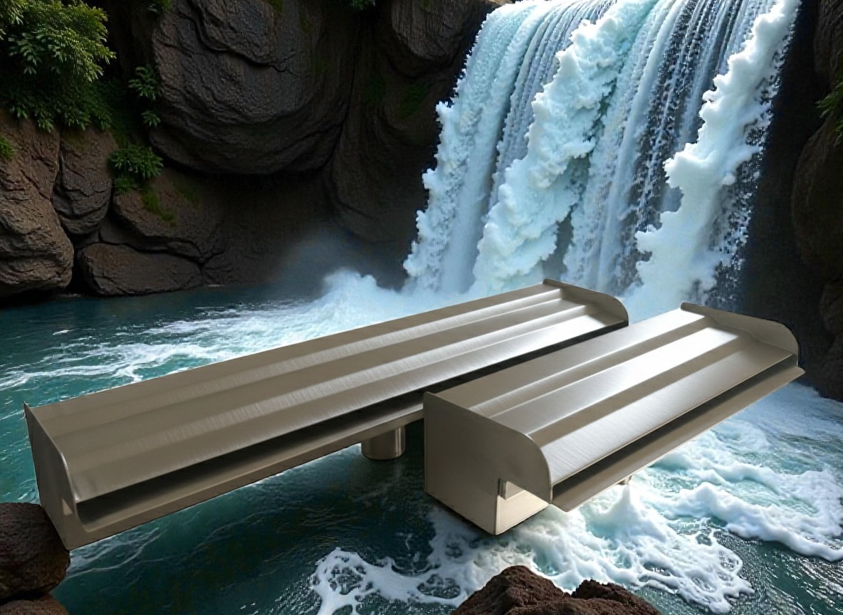 cascadas en acero inoxidable decorativas para muro